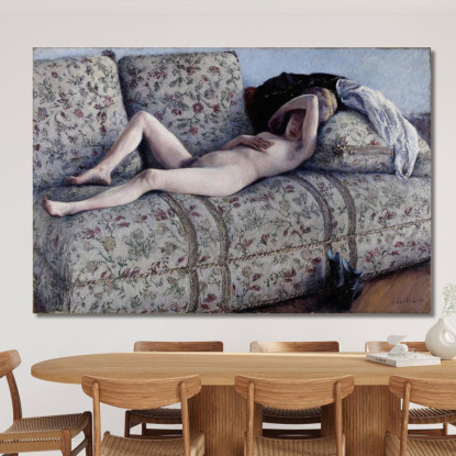 Nudo Su Un Divano Gustave Caillebotte gcl20 quadro stampato su tela