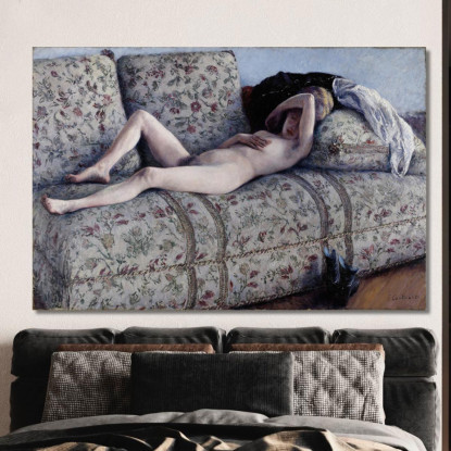Nudo Su Un Divano Gustave Caillebotte gcl20 quadro stampato su tela