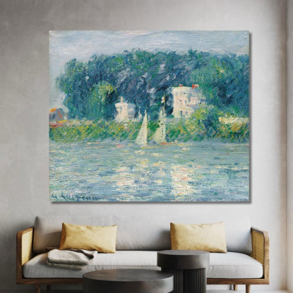 Barche A Vela Sull'Oise Gustave Caillebotte gcl35 quadro stampato su tela