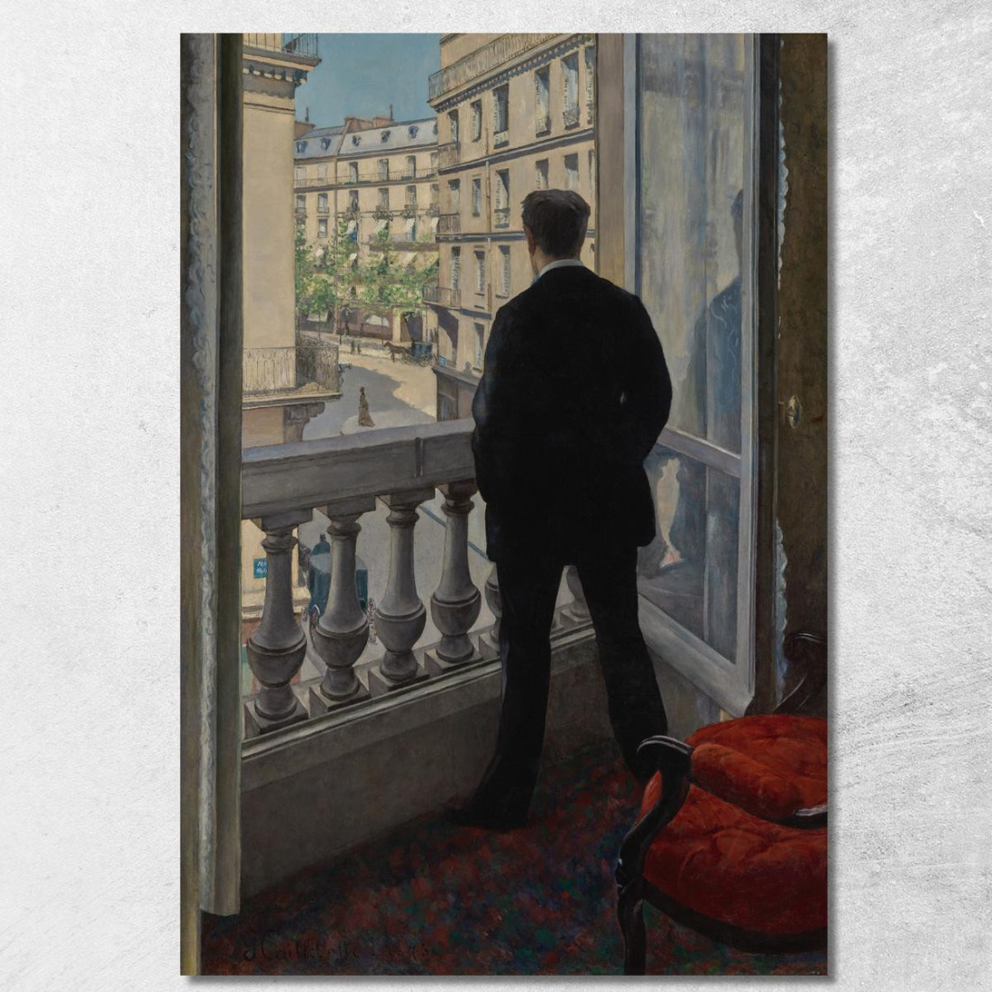 Giovane Alla Sua Finestra Gustave Caillebotte gcl38 quadro stampato su tela Giovane Alla Sua Finestra Gustave Caillebotte gcl38 quadro stampato su tela