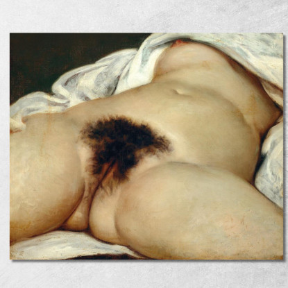 L'Origine Del Mondo Gustave Courbet cg7 quadro stampato su tela