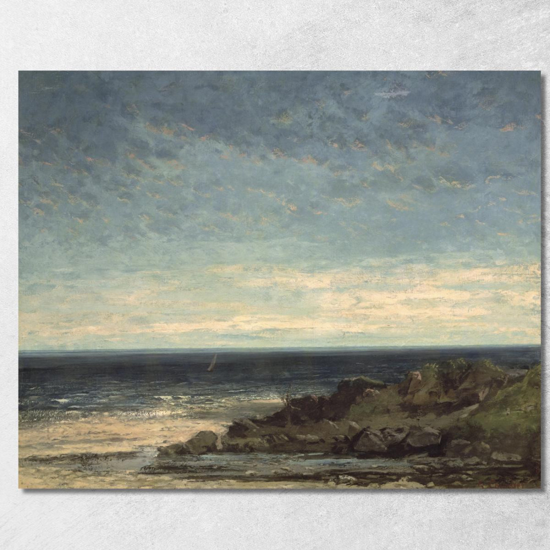 Il Mare Gustave Courbet cg17 quadro stampato su tela Il Mare Gustave Courbet cg17 quadro stampato su tela