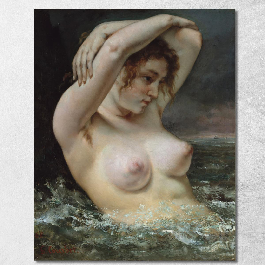 La Donna Tra Le Donne Gustave Courbet cg19 quadro stampato su tela La Donna Tra Le Donne Gustave Courbet cg19 quadro stampato su tela