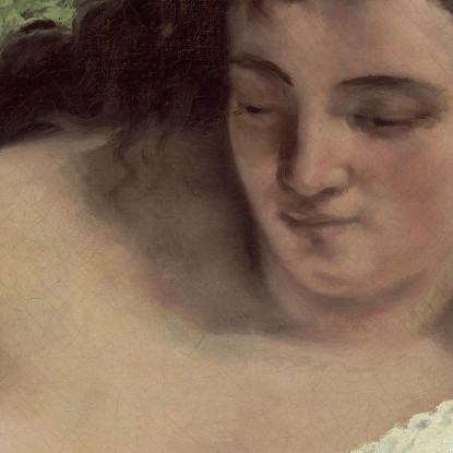 Una Lettura Della Giovane Donna Gustave Courbet cg31 quadro stampato su tela