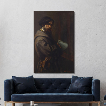 Alfonso Promayet Gustave Courbet cg33 quadro stampato su tela