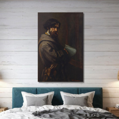 Alfonso Promayet Gustave Courbet cg33 quadro stampato su tela