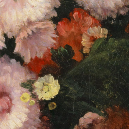 Mazzo Di Astri Gustave Courbet cg48 quadro stampato su tela