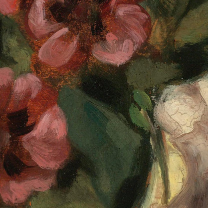 Mazzo Di Fiori Gustave Courbet cg50 quadro stampato su tela