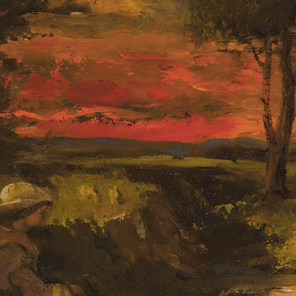 Filatrice Bretone Gustave Courbet cg51 quadro stampato su tela