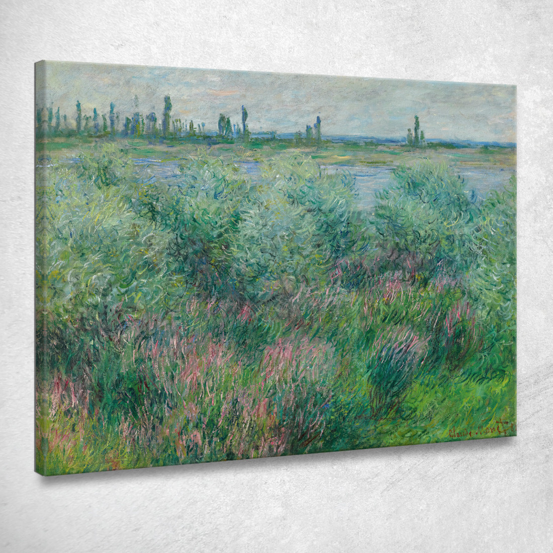 Rive Della Senna Vicino A Vétheuil Claude Monet mnt195 quadro stampato su tela Rive Della Senna Vicino A Vétheuil Claude Monet mnt195 quadro stampato su tela
