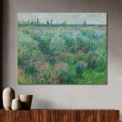 Rive Della Senna Vicino A Vétheuil Claude Monet mnt195 quadro stampato su tela