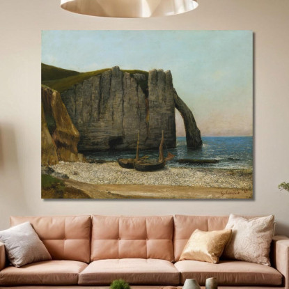 Scogliere Di Étretat Gustave Courbet cg68 quadro stampato su tela