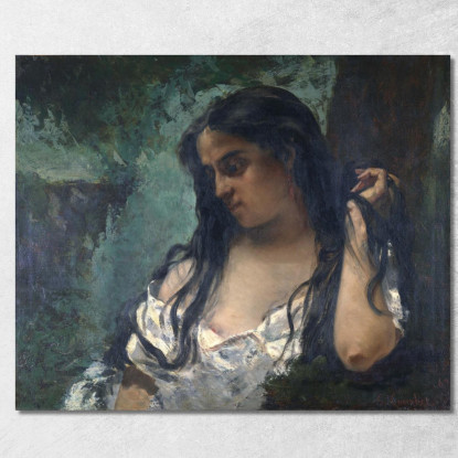 Zingaro In Riflessione Gustave Courbet cg75 quadro stampato su tela