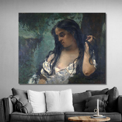 Zingaro In Riflessione Gustave Courbet cg75 quadro stampato su tela