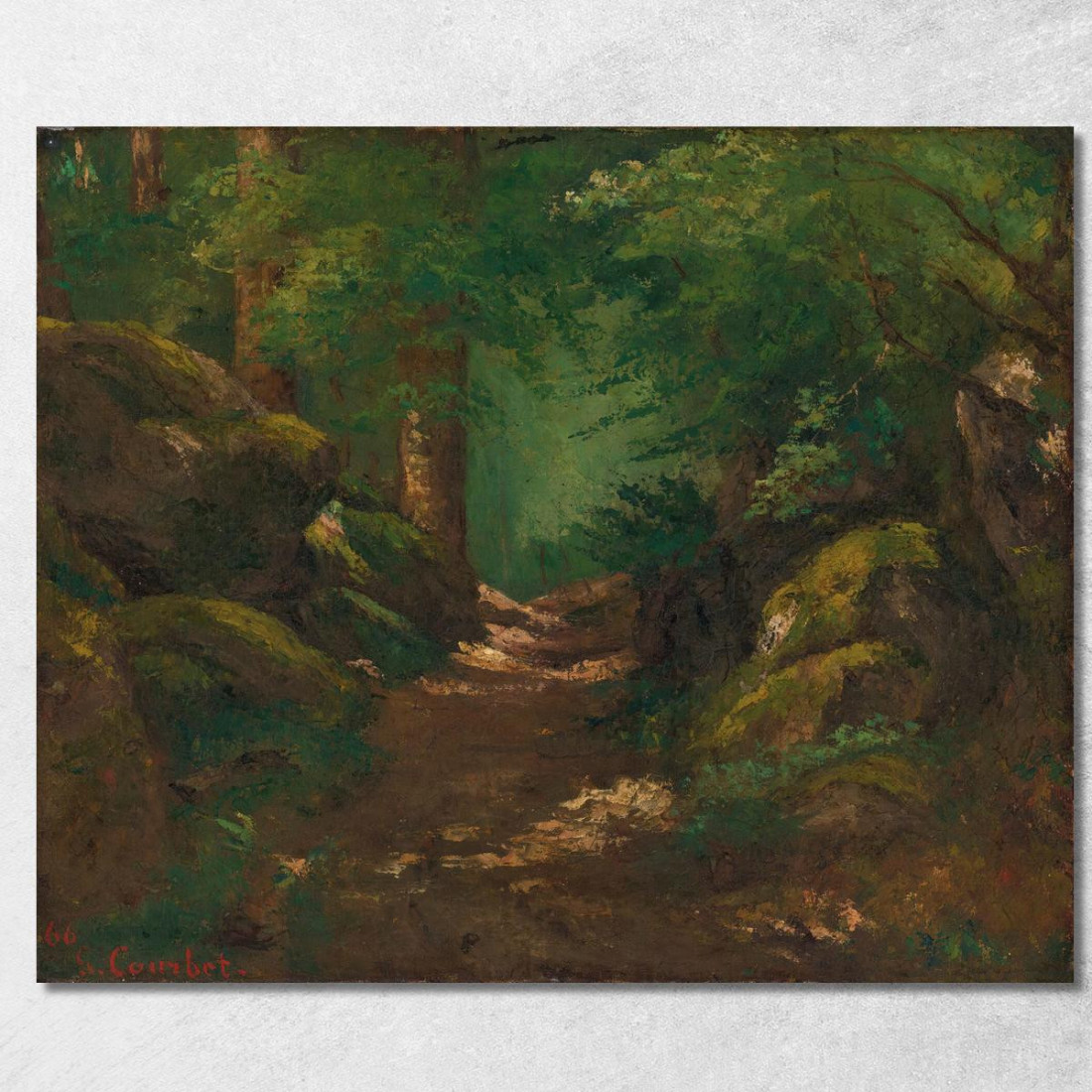 La Radura 2 Gustave Courbet cg83 quadro stampato su tela La Radura 2 Gustave Courbet cg83 quadro stampato su tela