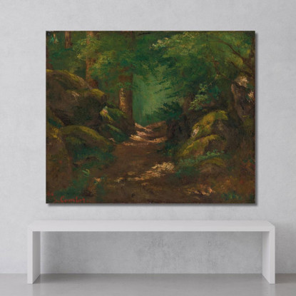 La Radura 2 Gustave Courbet cg83 quadro stampato su tela