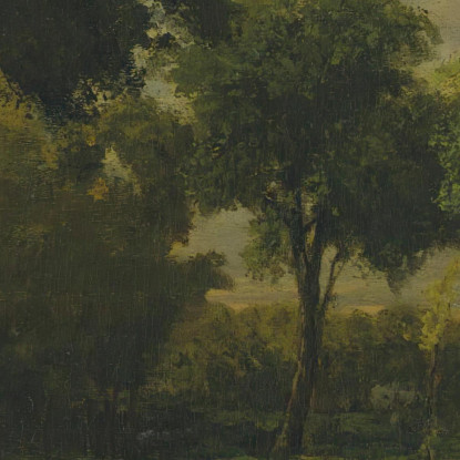 Il Pascolo Gustave Courbet cg84 quadro stampato su tela