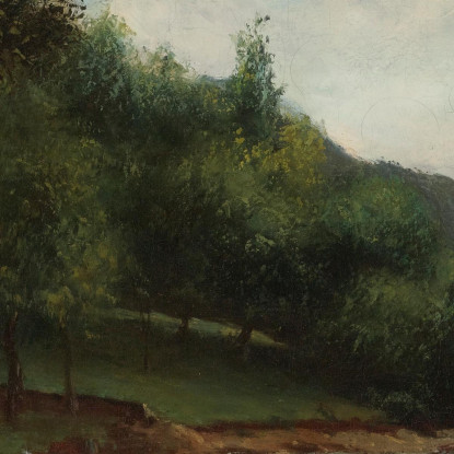 La Riva Del Lago Di Ginevra Gustave Courbet cg86 quadro stampato su tela