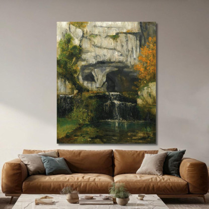 La Sorgente Del Lison Gustave Courbet cg90 quadro stampato su tela