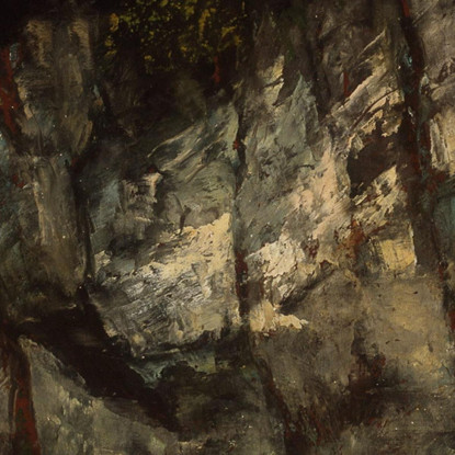 Paesaggio Con Cervo Gustave Courbet cg95 quadro stampato su tela