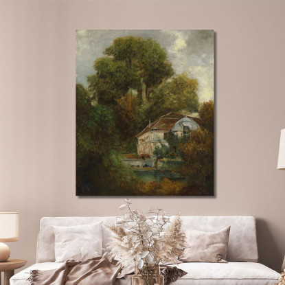 Il Castello Di Beaulieu Vicino A Losanna Gustave Courbet cg98 quadro stampato su tela