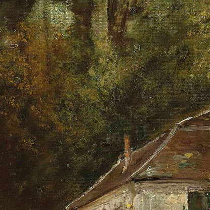 Il Castello Di Beaulieu Vicino A Losanna Gustave Courbet cg98 quadro stampato su tela