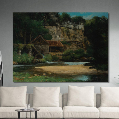 Il Mulino Gustave Courbet cg101 quadro stampato su tela