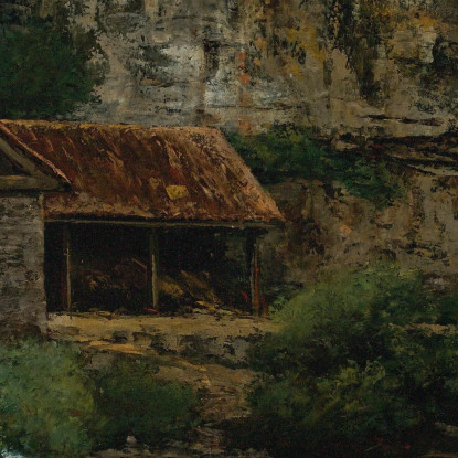 Il Mulino Gustave Courbet cg101 quadro stampato su tela