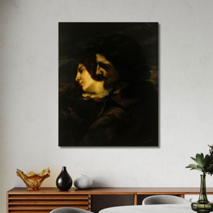 Innamorati In Campagna Gustave Courbet cg103 quadro stampato su tela