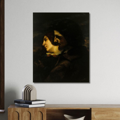 Innamorati In Campagna Gustave Courbet cg103 quadro stampato su tela