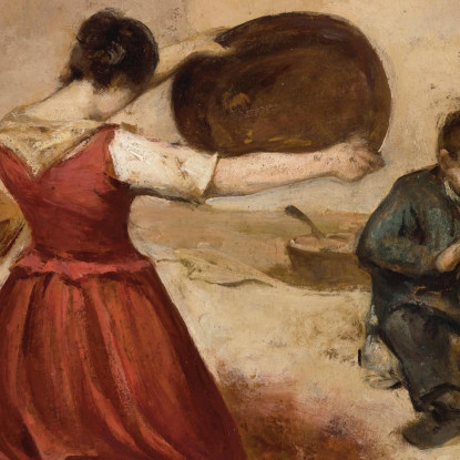 Schizzo Di Setacci Di Grano Gustave Courbet cg104 quadro stampato su tela