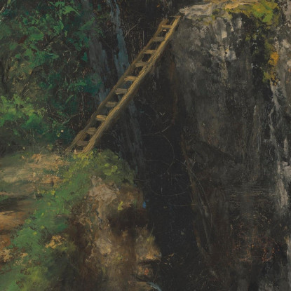 Le Gole Del Saillon Gustave Courbet cg108 quadro stampato su tela