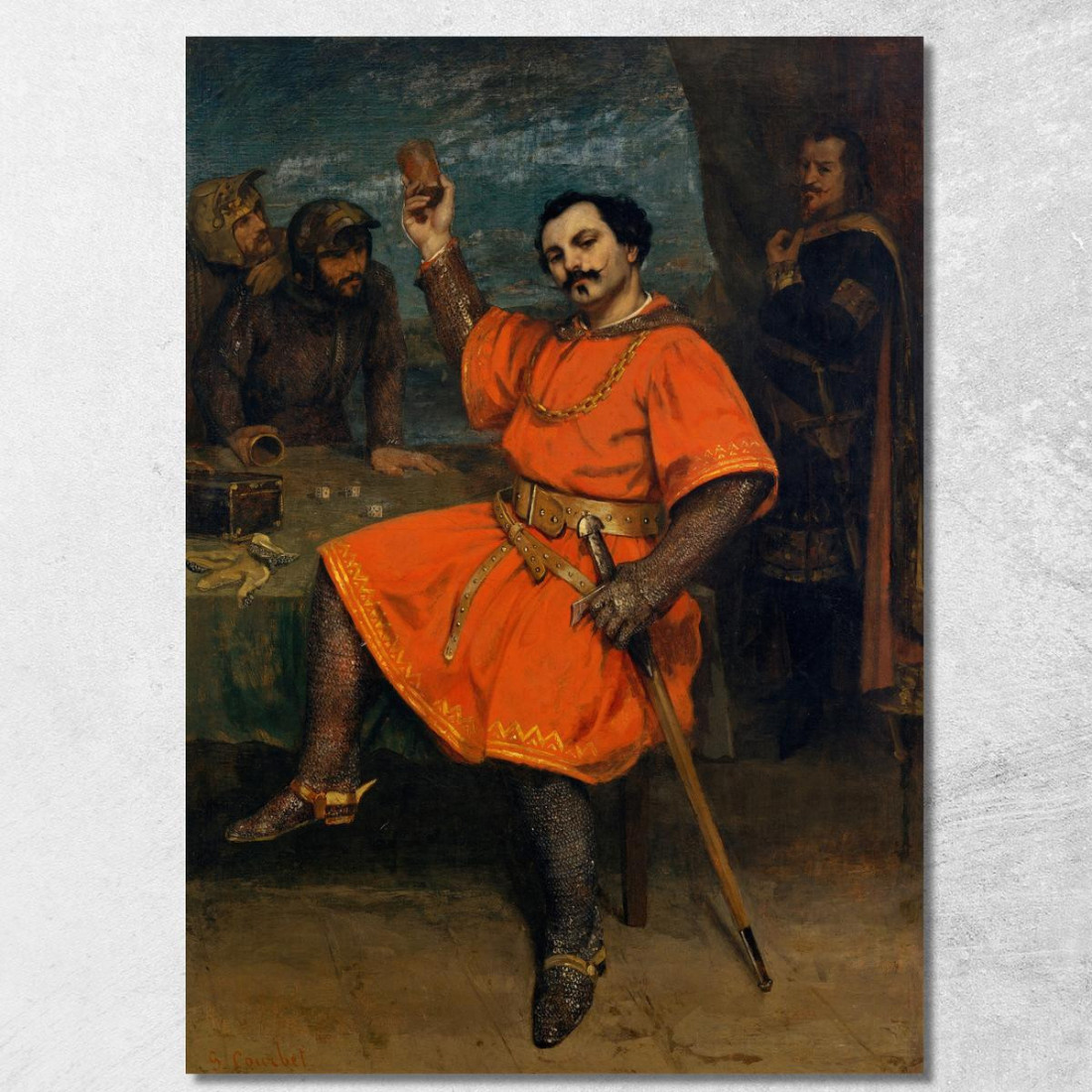 Luigi Gueymard Gustave Courbet cg109 quadro stampato su tela Luigi Gueymard Gustave Courbet cg109 quadro stampato su tela