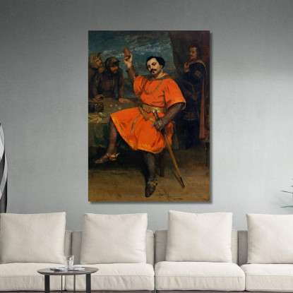 Luigi Gueymard Gustave Courbet cg109 quadro stampato su tela