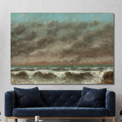 Marino Gustave Courbet cg115 quadro stampato su tela