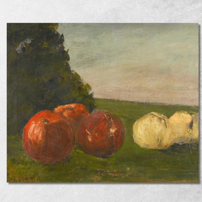 Nature Morte Gustave Courbet cg119 quadro stampato su tela