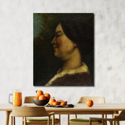 Ritratto Di Una Donna Gustave Courbet cg132 quadro stampato su tela