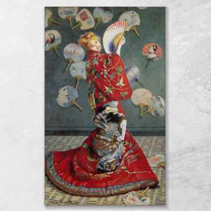 Camille Monet In Costume Giapponese Claude Monet mnt204 quadro stampato su tela