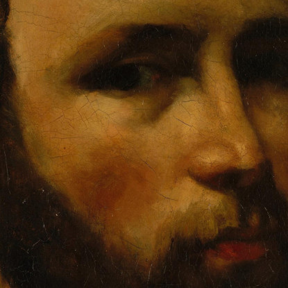 Ritratto Di Un Uomo Gustave Courbet cg138 quadro stampato su tela