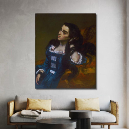 Donna Spagnola Gustave Courbet cg156 quadro stampato su tela