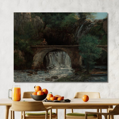 Il Grande Ponte Gustave Courbet cg172 quadro stampato su tela