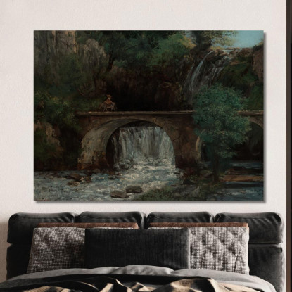 Il Grande Ponte Gustave Courbet cg172 quadro stampato su tela