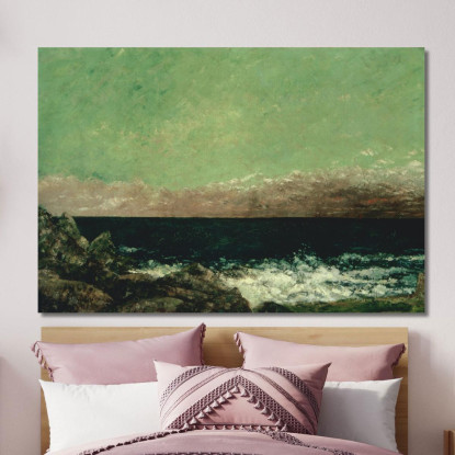 Il Mediterraneo Gustave Courbet cg176 quadro stampato su tela