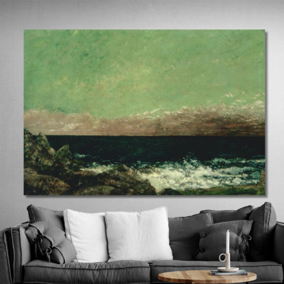 Il Mediterraneo Gustave Courbet cg176 quadro stampato su tela