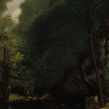 La Valle Dei Puits-Noir Gustave Courbet cg181 quadro stampato su tela