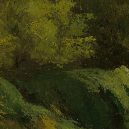 Vista Nella Foresta Di Fontainebleau Gustave Courbet cg190 quadro stampato su tela