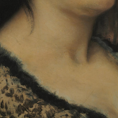 La Signora Laura Borreau Gustave Courbet cg202 quadro stampato su tela