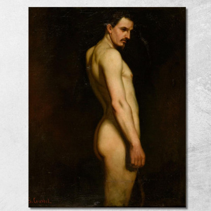 Studio Nudo Gustave Courbet cg203 quadro stampato su tela