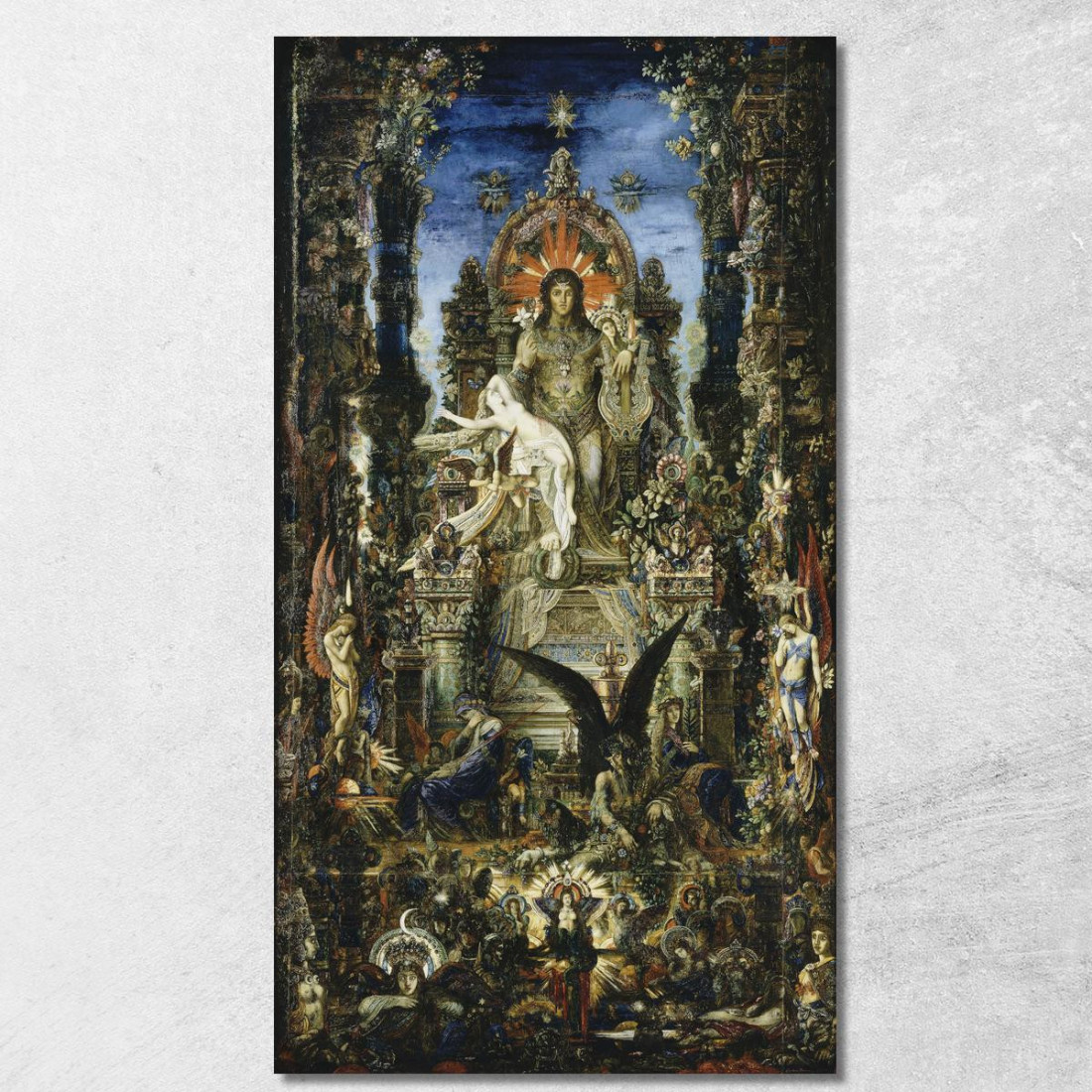 Giove E Semele Gustave Moreau gmr11 quadro stampato su tela Giove E Semele Gustave Moreau gmr11 quadro stampato su tela