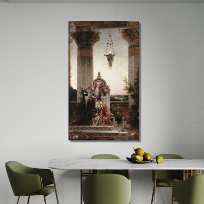 Re Davide Gustave Moreau gmr13 quadro stampato su tela